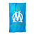 Drap de bain enfant OM®, éponge et velours coton - 320g/m2 (bleu)