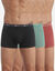 Shorty - set van 3 (zwart + groen + steenrood)