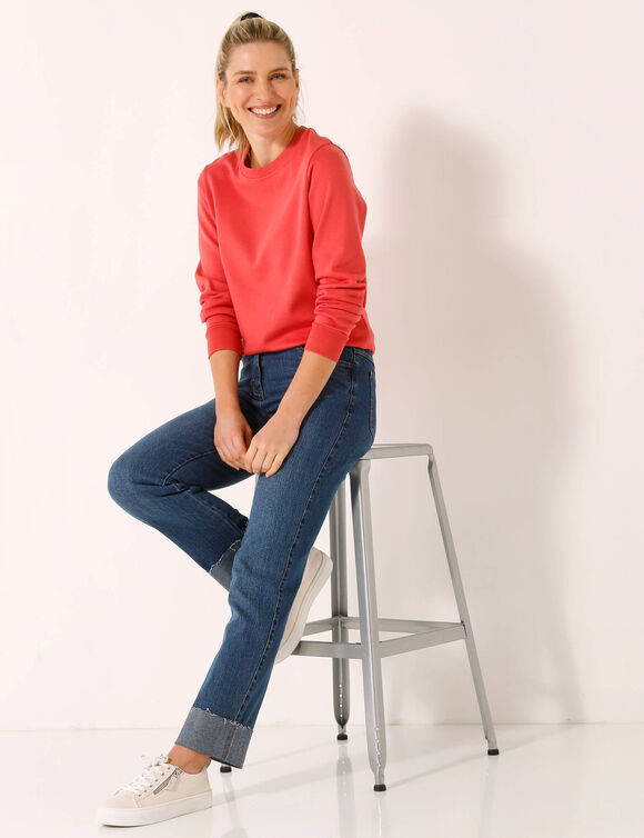Sweat molleton uni (corail)