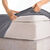 Drap-housse uni polyester - coton bonnet 32 cm (anthracite)