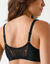 Soutien-gorge forme emboîtante ouvert devant «Elégante » - avec armatures (noir)