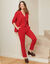 Pantalon cigarette, fluide (rouge vif)