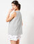 Pyjama short fantaisie ville étoilée (gris)