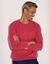 Pull col rond 80% laine (framboise)