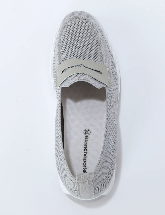 Mocassins souples mesh (gris)