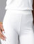 Legging 3/4 macram&eacute;, taille &eacute;lastiqu&eacute;e (blanc)