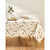 Nappe toile cirée imprimé Florale  (écru / vert)