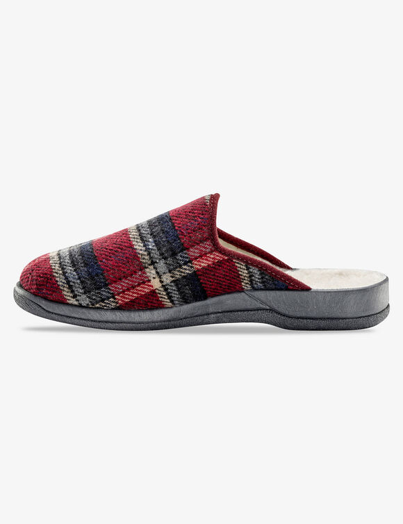 Mules homme confort - jusqu'au 47 (bordeaux)