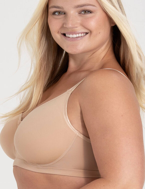 Soutien-gorge invisible « Confident » bonnets moulés -  avec armatures (beige)