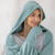Plaid polaire à capuche (celadon)