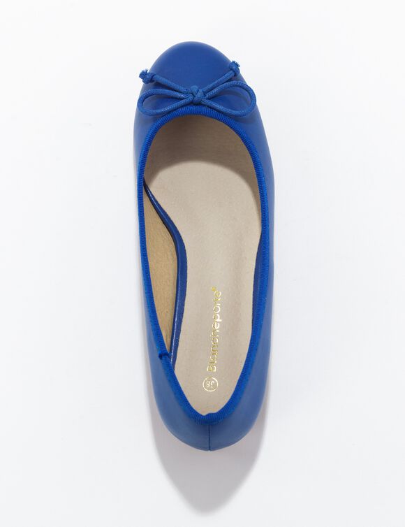 Platte ballerina's (blauw)