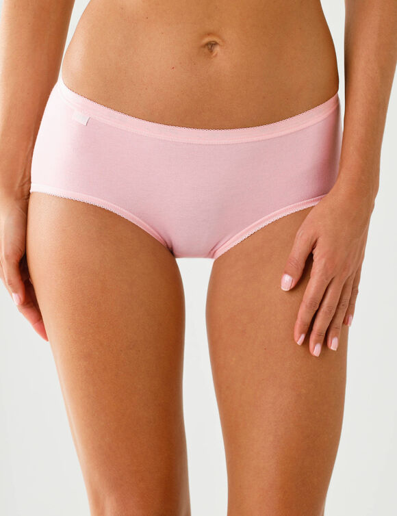 Culotte midi Basic+, lot de 3 achet&eacute;es +  GRATUITE (1) (rose)