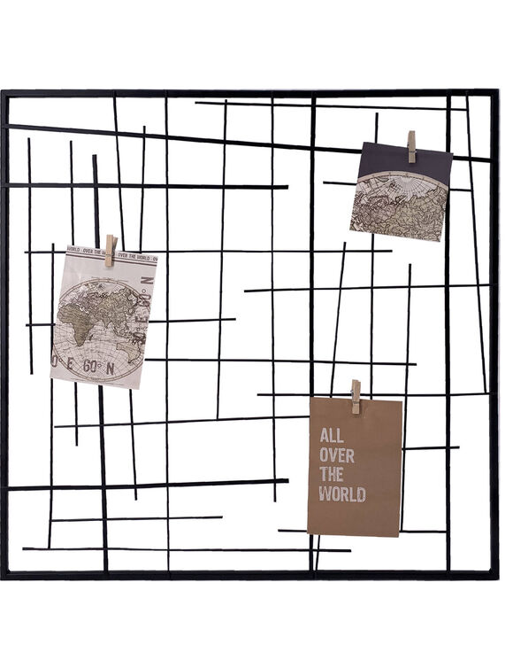 Cadre pêle-mêle en métal filaire (noir)