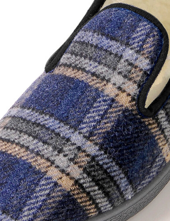 Klassieke pantoffels voor heren - tot maat 47 (marine)