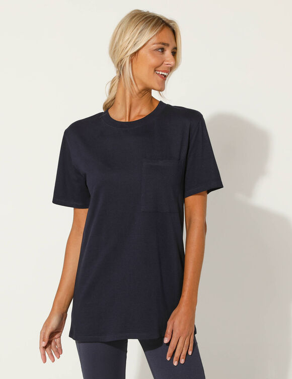 T-shirt volume loose (marine)