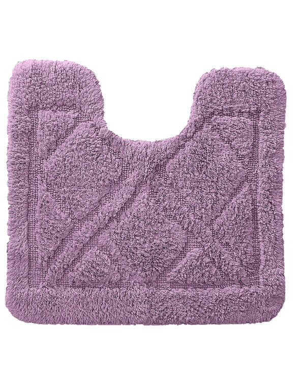 Tapis de bain losanges (parme)