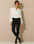 Legging effet pont, taille élastiquée (noir)