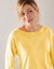 Pull col bateau manches 3/4 (jaune pâle)