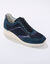 Leren sneakers met sleehak, LWG-gecertificeerd (blauw)