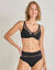 Soutien-gorge forme minimiseur en microfibre et tulle Paia, avec armatures (noir)