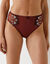 Culotte microfibre tulle brodé Caminata (chocolat)