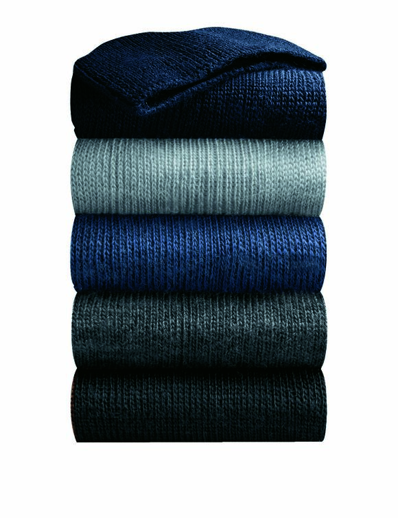 Mi-chaussettes spéciales circulation - lot de 2 paires (bleu jean)