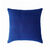 Kussenhoes in effen katoen met artisanaal weefsel - set van 2 (blauw)