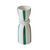 Vase gr&egrave;s ray&eacute; blanc vert  (blanc / vert)