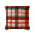 Coussin écossais tissé-teint (ecru / rood / groen)