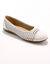 Leren ballerina's met ajour (wit)