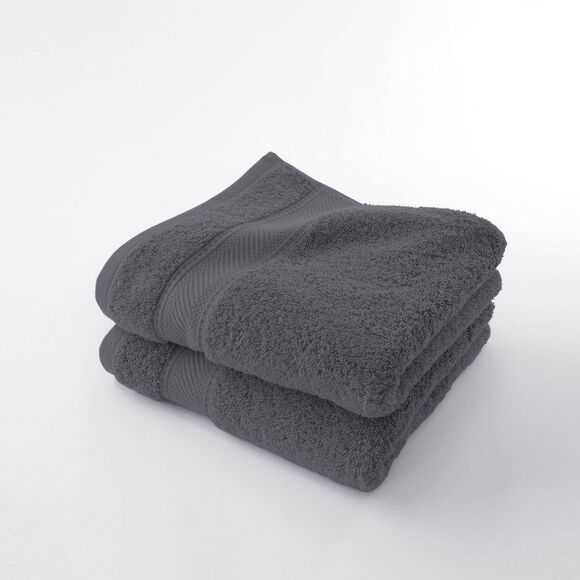 Collection serviettes de bain unies 540g/m2 confort luxe  (anthracite)