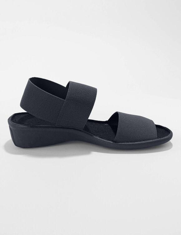 Sandales élastiquées (zwart)