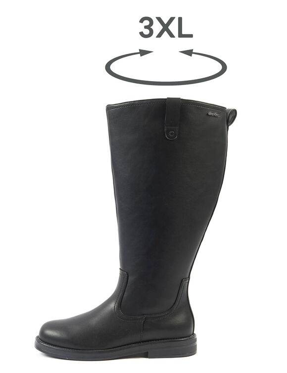 Low boots met zwarte elastieken - zwart (zwart)