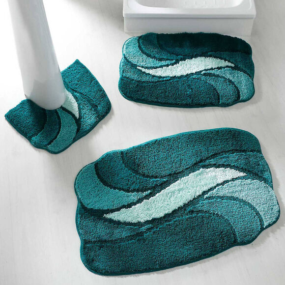 Tapis de bain pétales (lagon)
