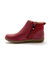 Boots met dubbele rits - verwijderbare comfortzool PÉDICONFORT (bordeaux)