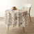 Tafellaken in polyester met plattelandsprint (beige)
