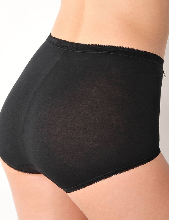 Basic maxi-slipjes - set van 3 (zwart)