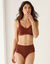 Soutien-gorge moulé invisible microfibre  - avec armatures (chocolat)