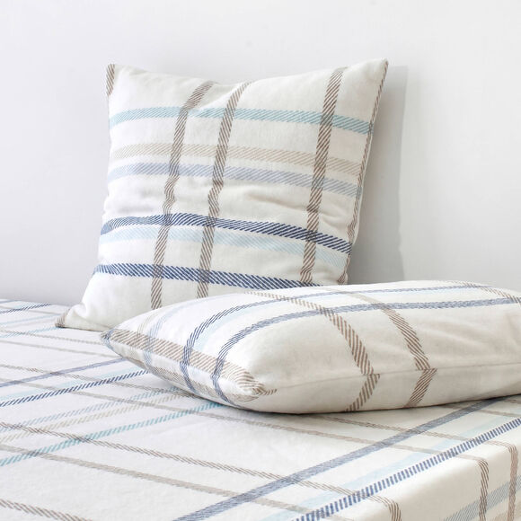 Linge de lit Karl imprim&eacute; &eacute;cossais - flanelle 150 g/cm&sup2; (&eacute;cru)