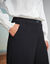 Broek met hoge taille, in broekrok-stijl (zwart)