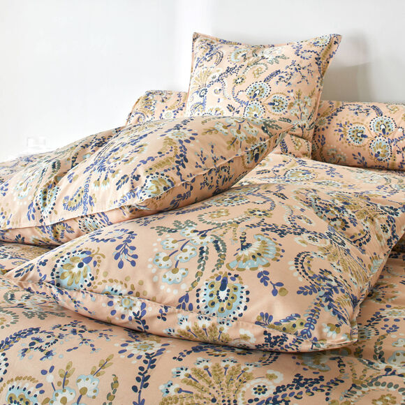 Linge de lit Comptine imprim&eacute; - coton 57 fils/cm&sup2; (rose p&acirc;le)