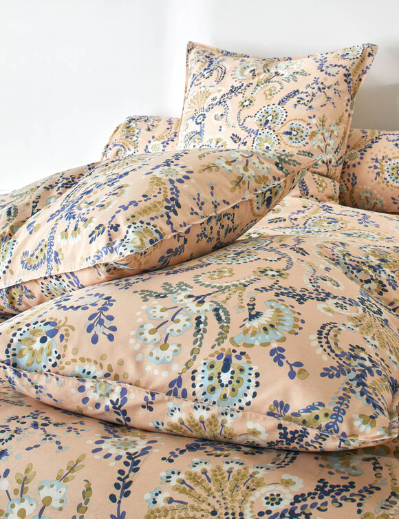 Linge de lit Comptine imprim&eacute; - coton 57 fils/cm&sup2; (rose p&acirc;le)