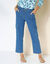 Pantalon cargo 7/8ème, jean stretch (stone)