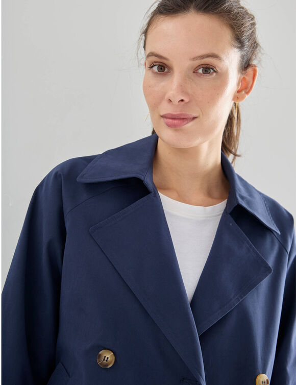 Trench court d&eacute;perlant (marine)