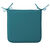 Galette de chaise unie forme carrée - lot de 2 (bleu canard)