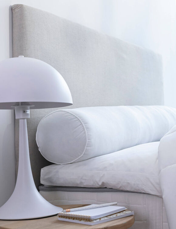 Stevig, transpiratiewerend peluwkussen (wit)