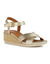Sandalen met sleehak Ischia Corda (goudkleurig)