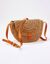 Tas halve maan in raffia  (naturel)