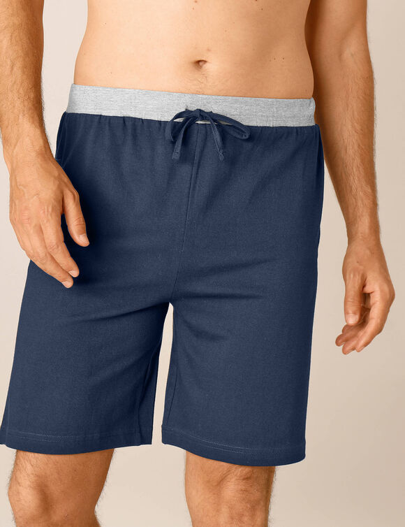 Pyjamashort - set van 2  (grijs + marine)