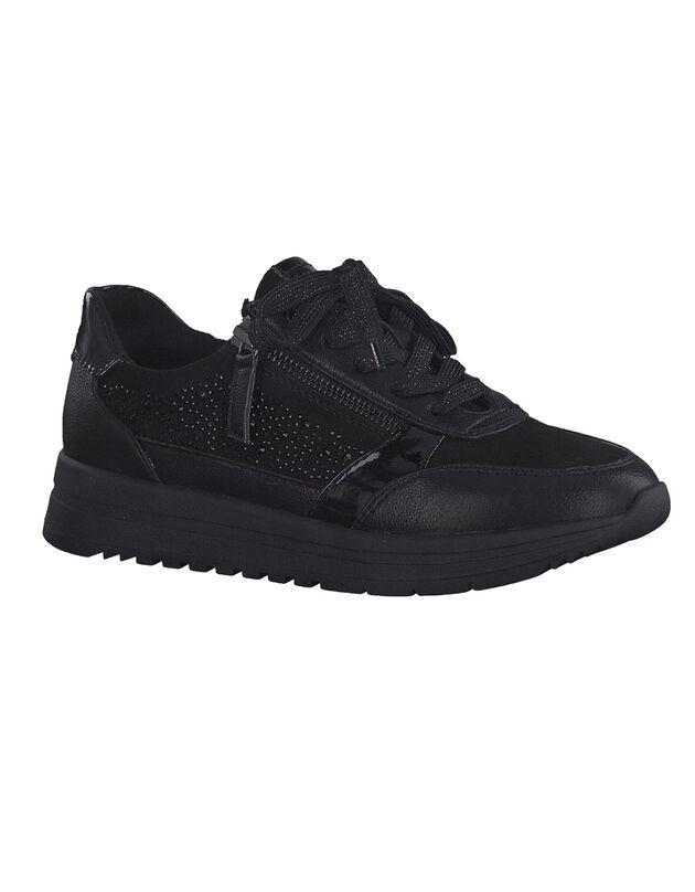 Sneakers, zwart - comfortbreedte (zwart)